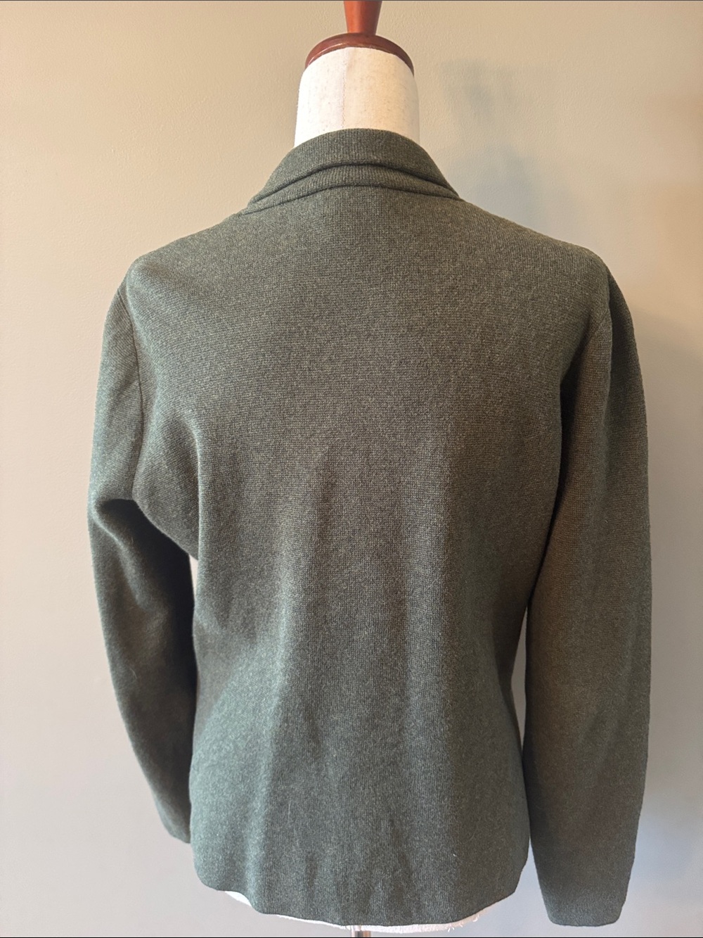 J. Crew Factory Olive Green Knit Single-Button Blazer - Picture 6 of 10